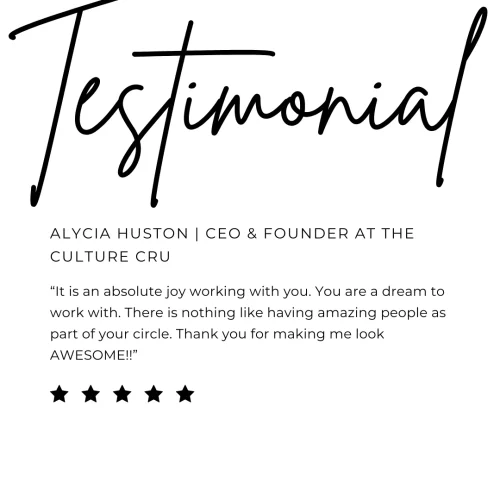 Testimonial Image from Canva - 1 - Alycia Huston