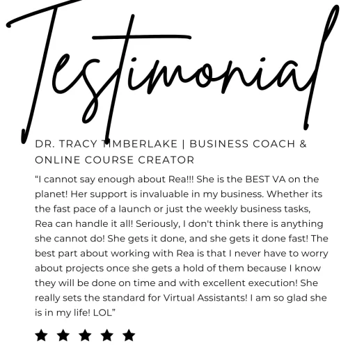 Testimonial Image from Canva - 1 - Tracy Timberlake